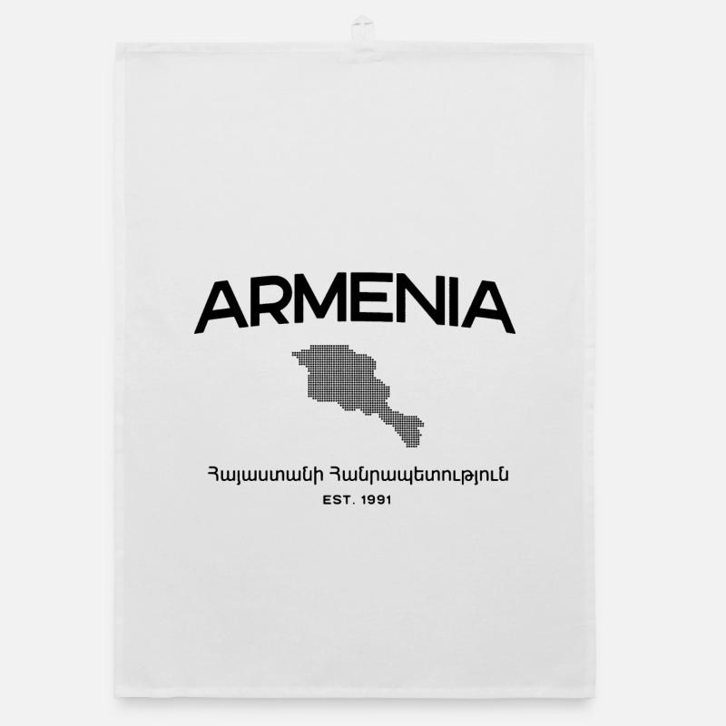 Armenia Map Organic dish towel
