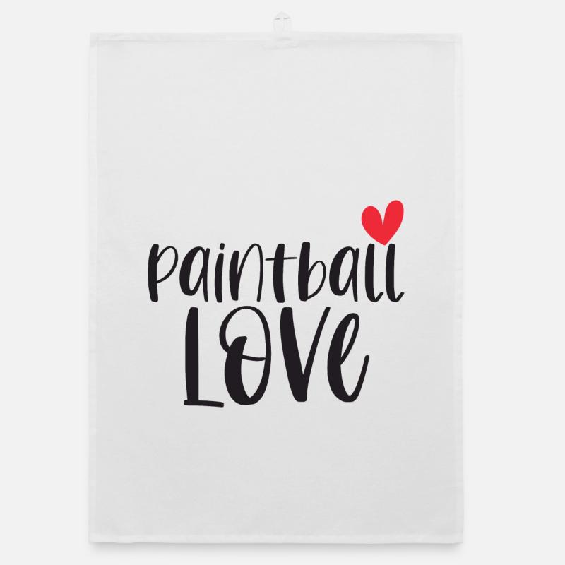 Paintball Paintballer Gotcha Love Gift Organic dish towel