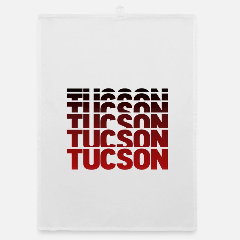 Affiche en dégradé de lettrage de Tucson Torchon bio