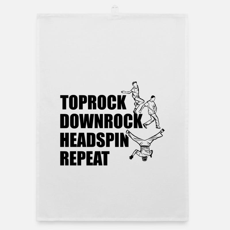 Toprock Downrock Headspin Répétition Torchon bio