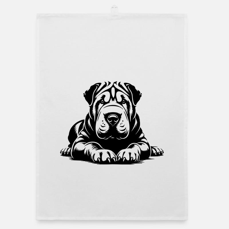 Shar Pei Organic Geschirrtuch