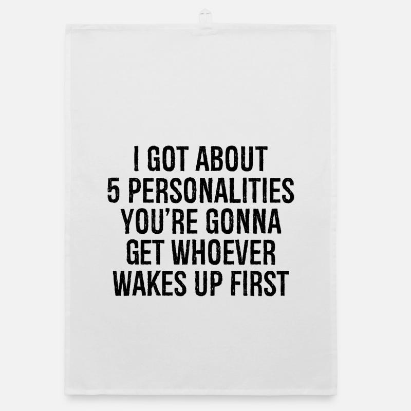 I got about 5 personalities you're going to get Organic dish towel