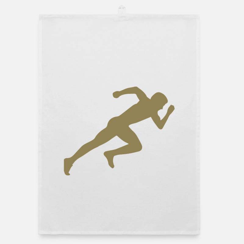 Minimalist Silhouette Sprinter Sprint Organic dish towel