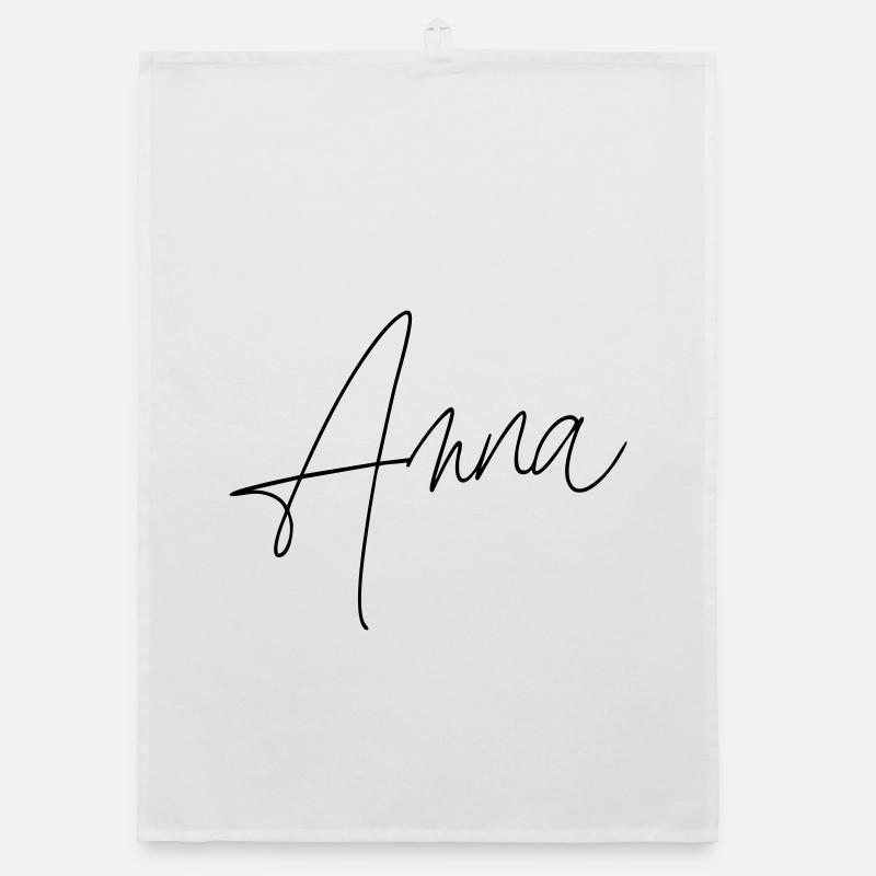 Anna / Conception de l’écriture manuscrite Torchon bio