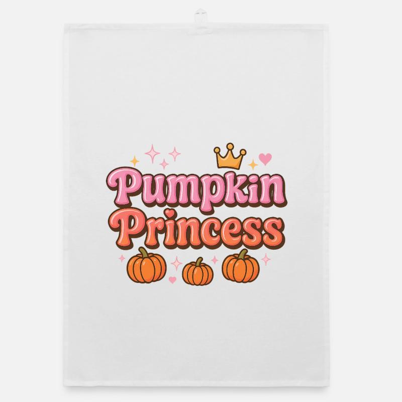 pumpkin princess / helloween design Organic Geschirrtuch