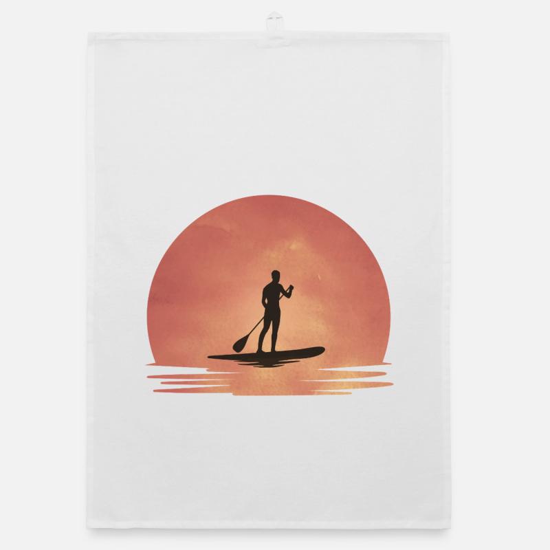 Sunset SUP – Tranquillité sur l’eau Torchon bio