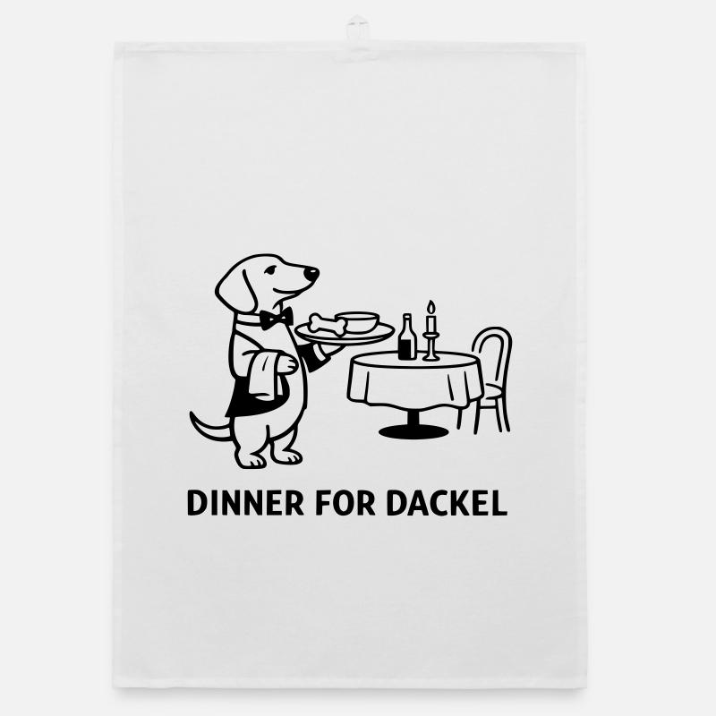 Dîner pour teckel Torchon bio