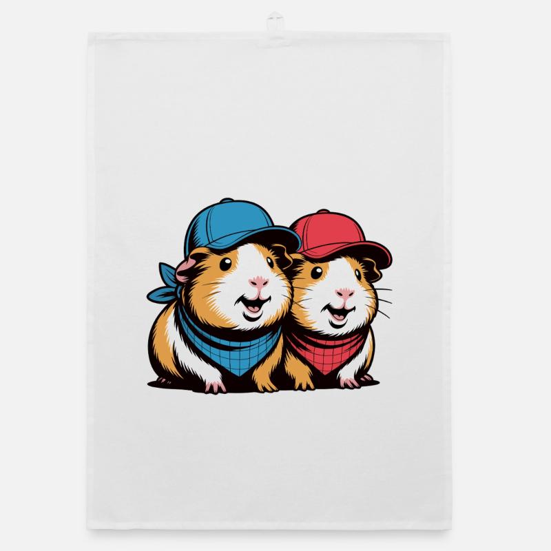 Deux sélections en duo Cochons d’Inde Torchon bio