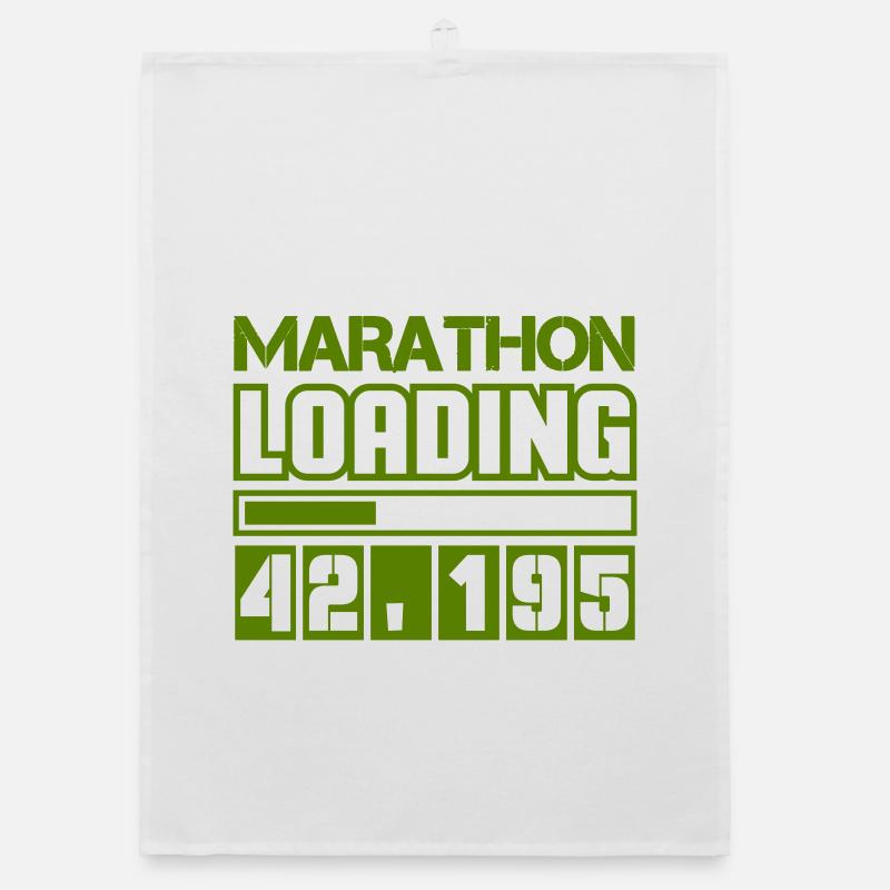 Marathon Loading 42.195 Organic Geschirrtuch