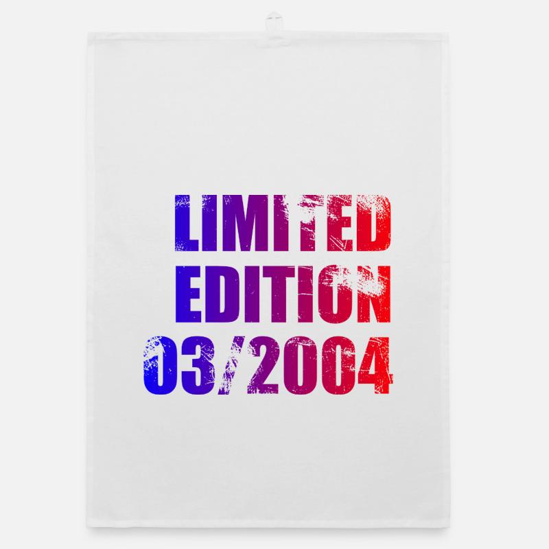 22nd Birthday Limited Edition 03/2004 Organic dish towel