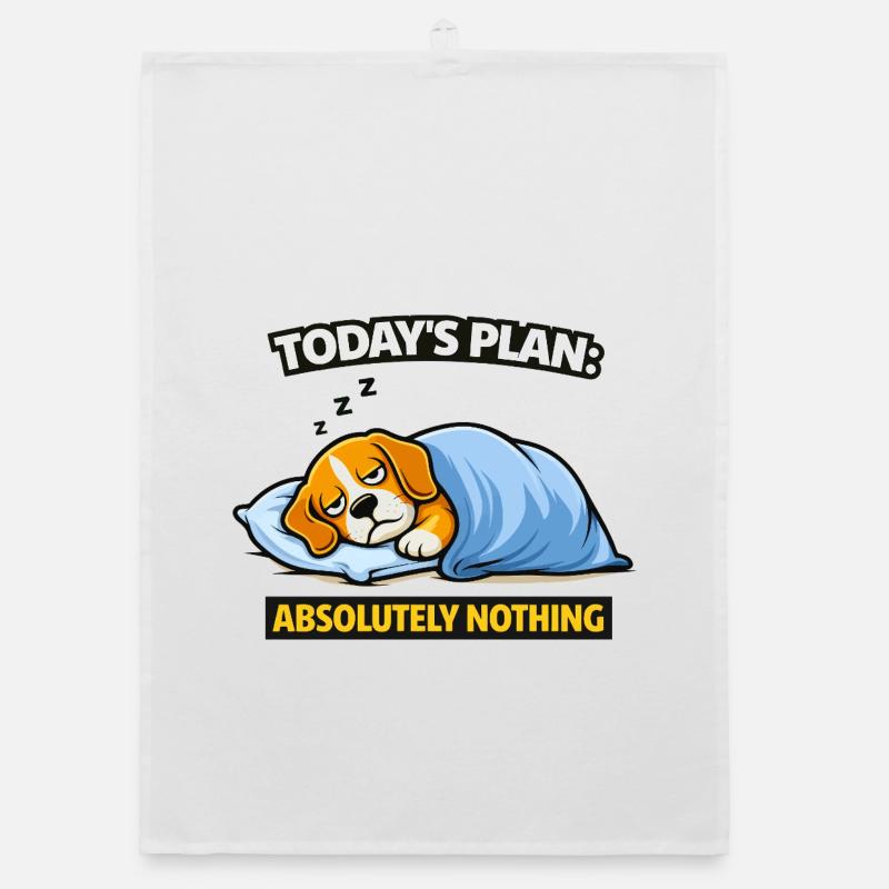 Le plan du jour : Absolument rien chien Torchon bio