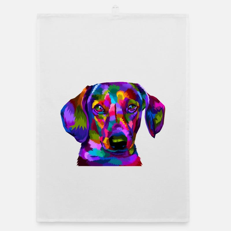 Portrait du chiot Prisme vif Torchon bio