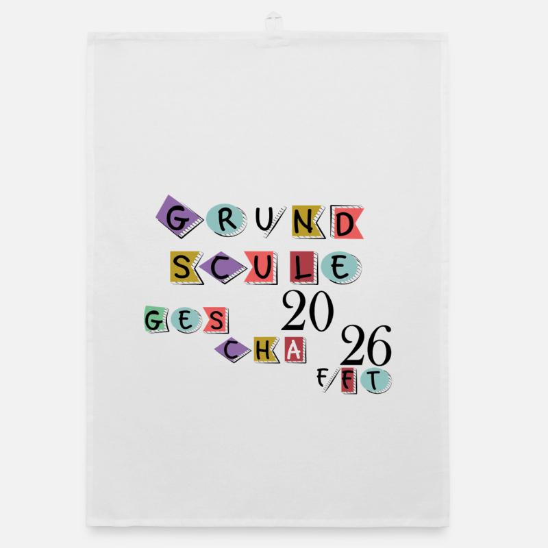 Primary school completed Organic dish towel