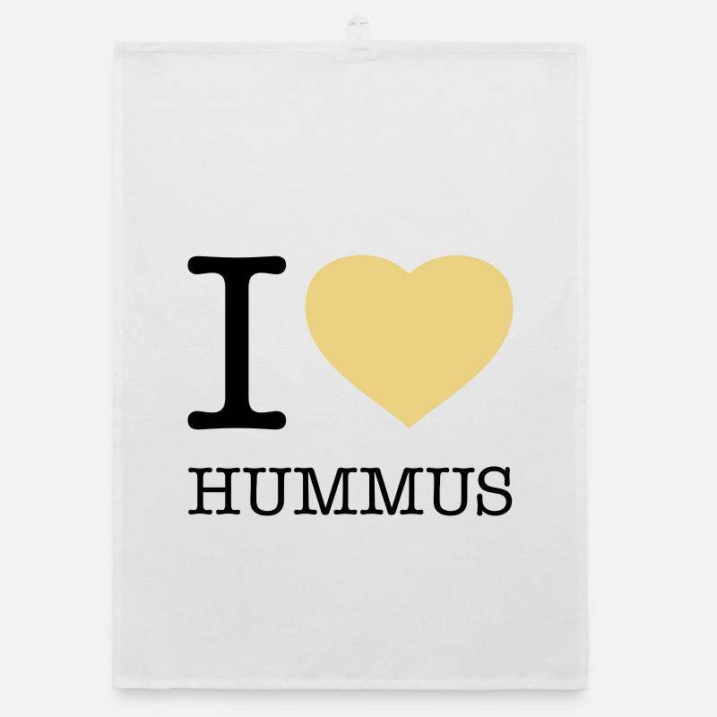 I LOVE HUMMUS Organic dish towel
