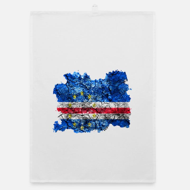 Cabo Verde Drapeau Vintage Torchon bio