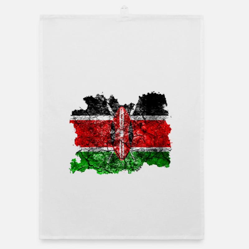 Kenya Drapeau Vintage Torchon bio