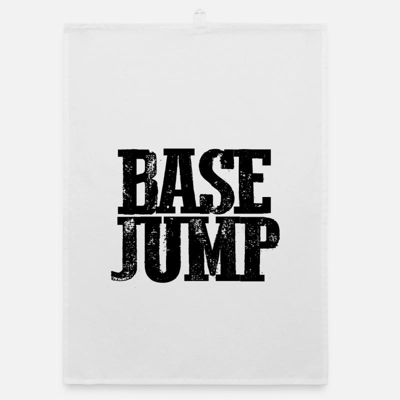 Base Jump - B.A.S.E. - Basejumper Organic Geschirrtuch