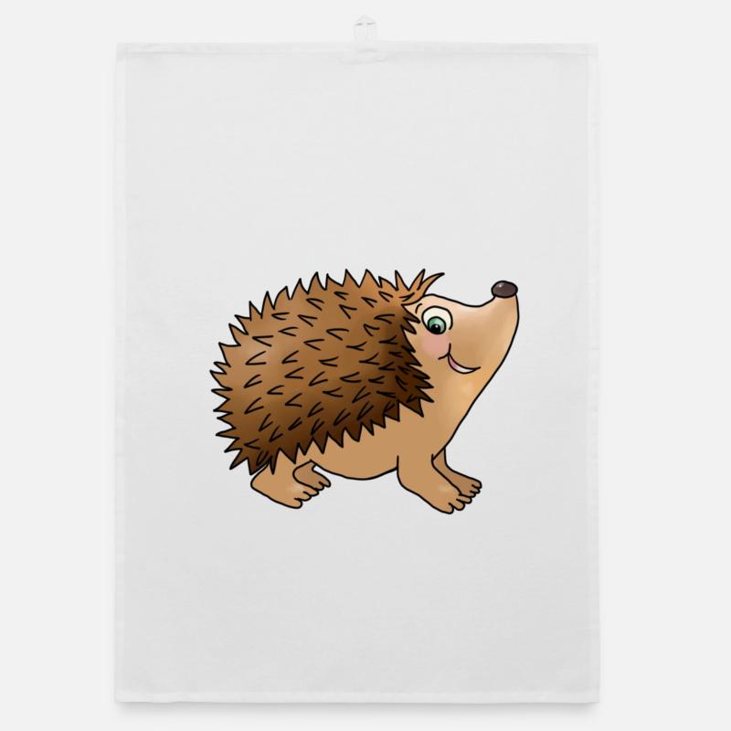 Friendly hedgehog Organic dish towel
