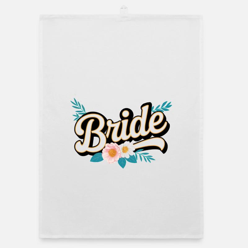 Team Bride! Customizable Organic dish towel