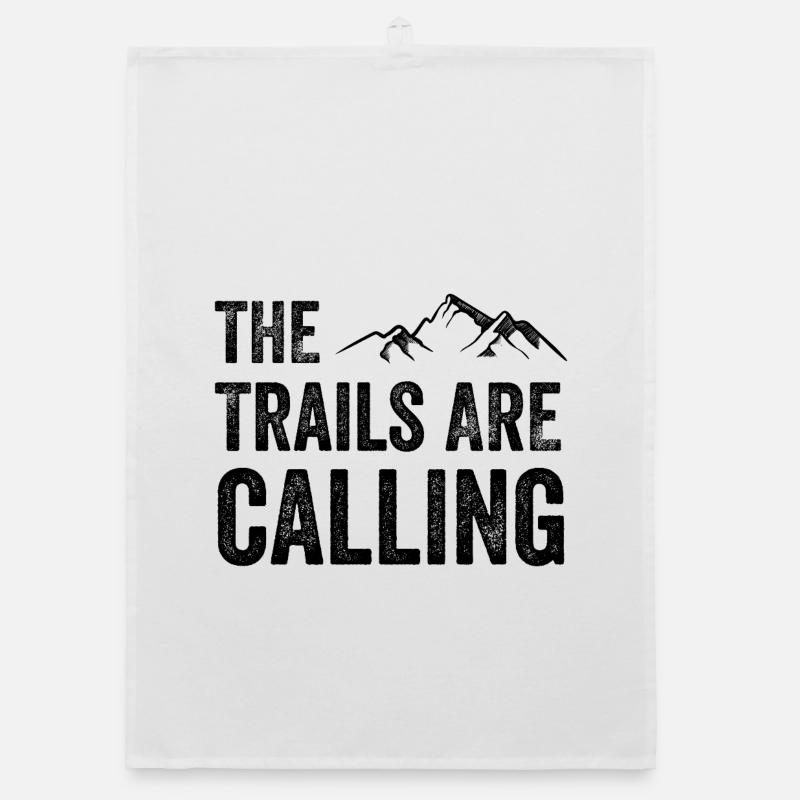 The Trails Are Calling Organic dish towel