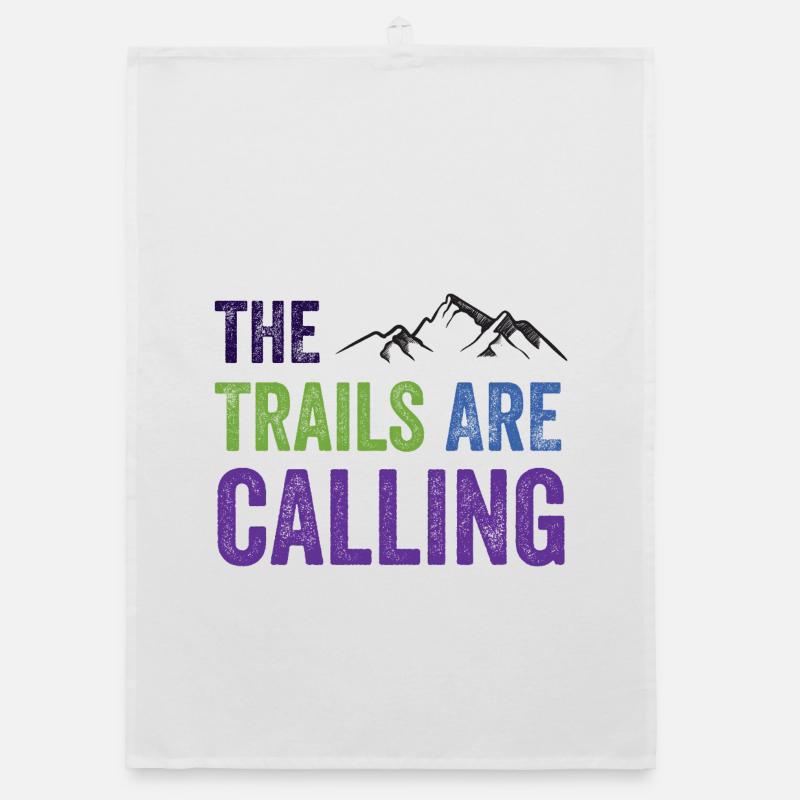 The Trails Are Calling Organic dish towel