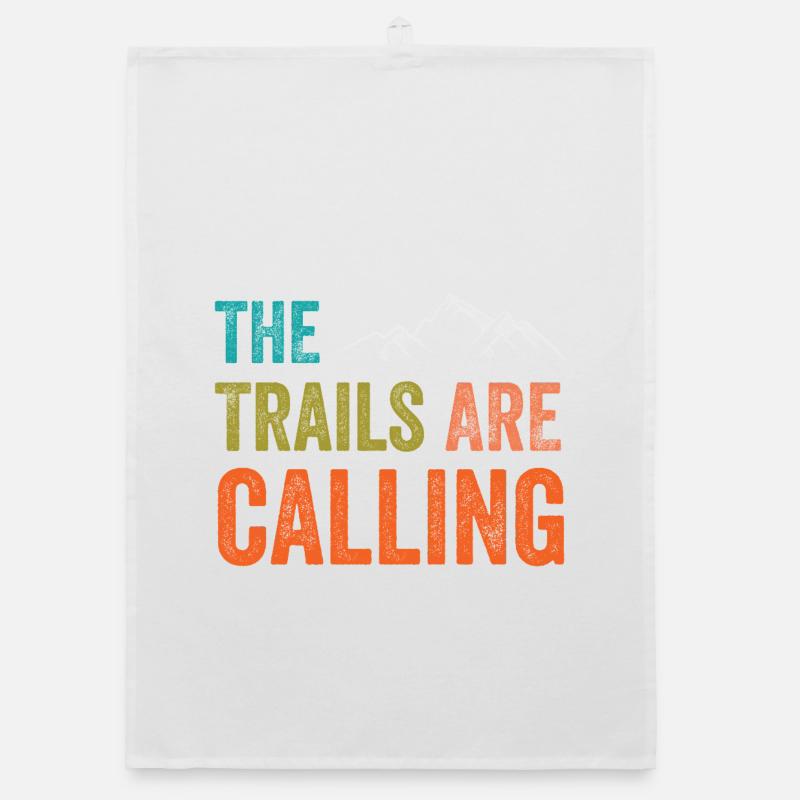 The Trails Are Calling Organic dish towel