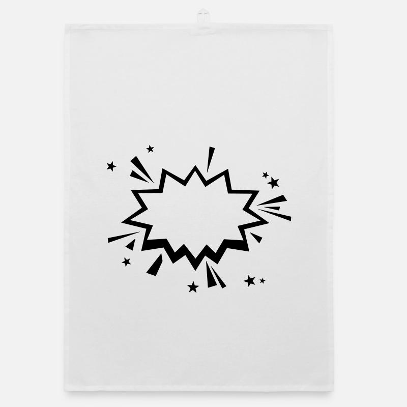 Comic Knall Organic Geschirrtuch