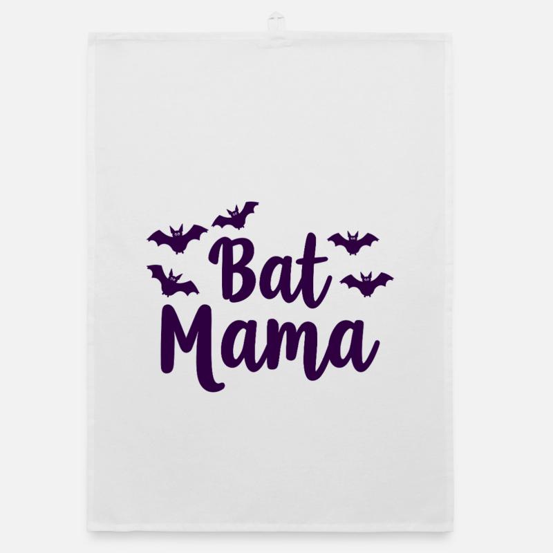 Bat Mama – Fledermaus Mutter Statement Organic Geschirrtuch