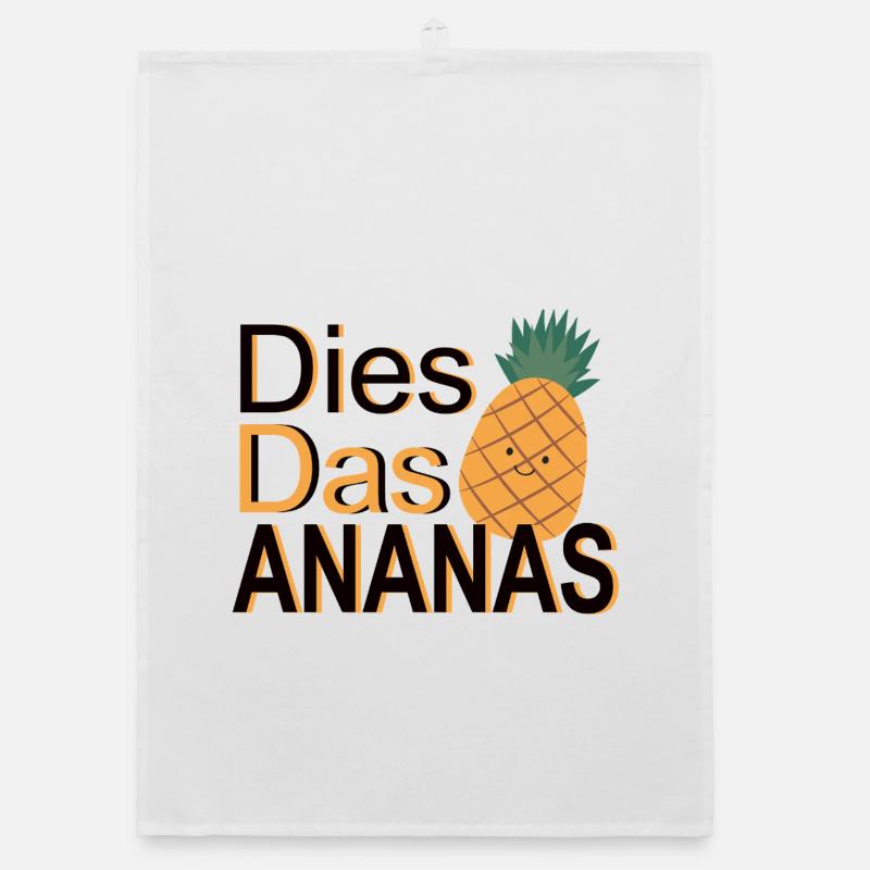 C’est l’ananas – Jeu de mots Torchon bio