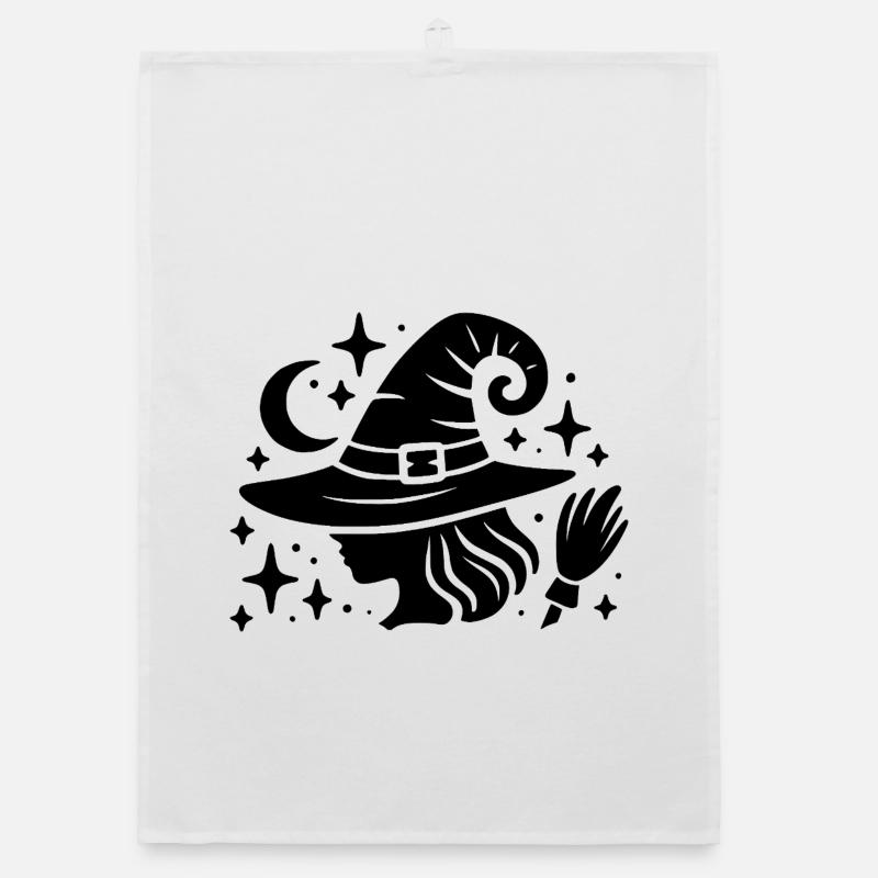 Witch Design Organic dish towel
