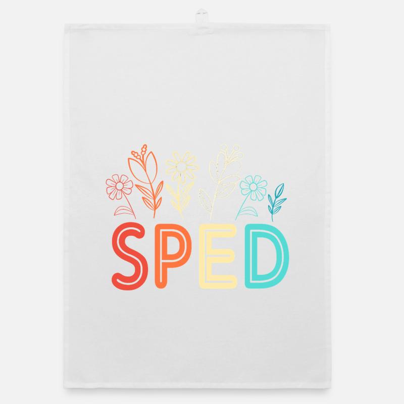 Special Needs School Teacher Special Education Pedagogue Organic dish towel