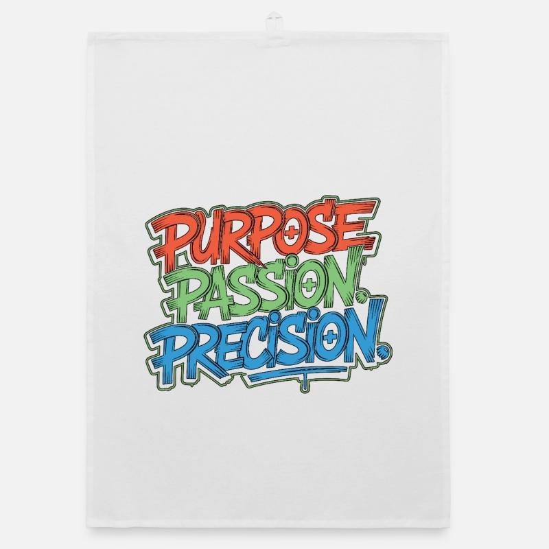 ER Nurse Purpose Passion Precision Frontline Nurse Organic dish towel