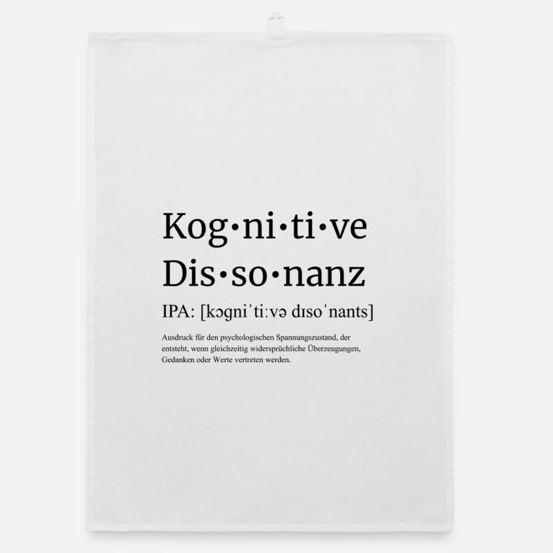 Cognitive dissonance Organic dish towel