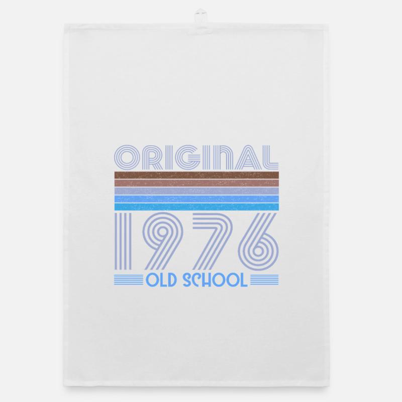 ORIGINAL 1976 OLD SCHOOL 50. Geburtstag Organic Geschirrtuch