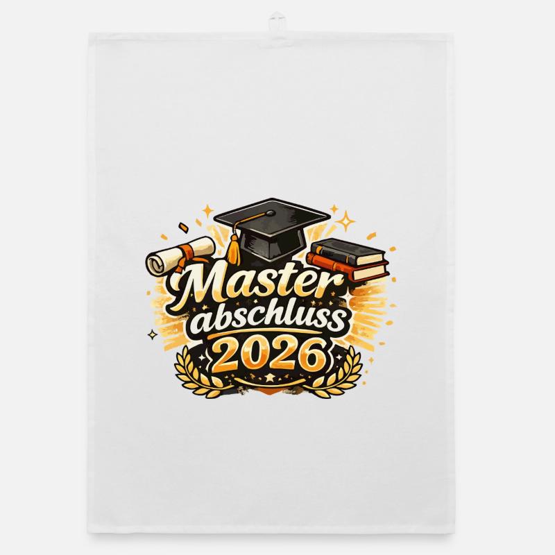Masterabschluss 2026 Organic Geschirrtuch