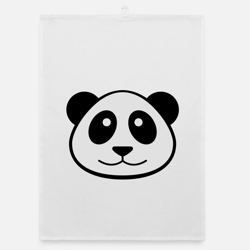 Visage de panda Torchon bio