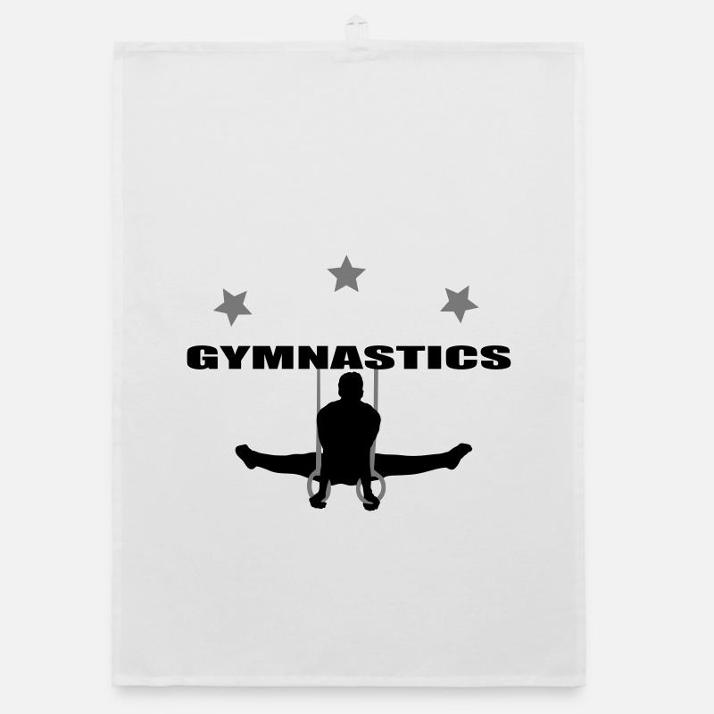 Gymnastics - Organic Geschirrtuch - Weiß