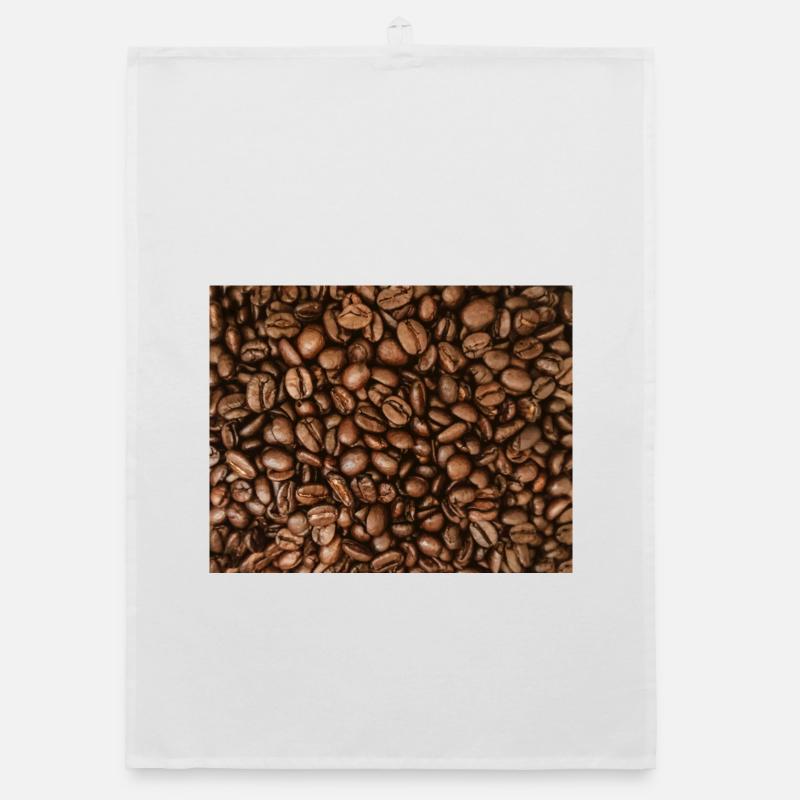 Kaffeebohnen Muster Organic Geschirrtuch