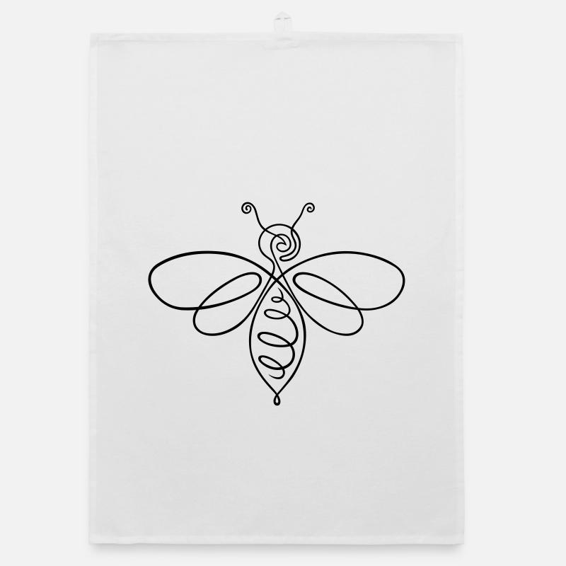 Biene Bienchen One Line Organic Geschirrtuch