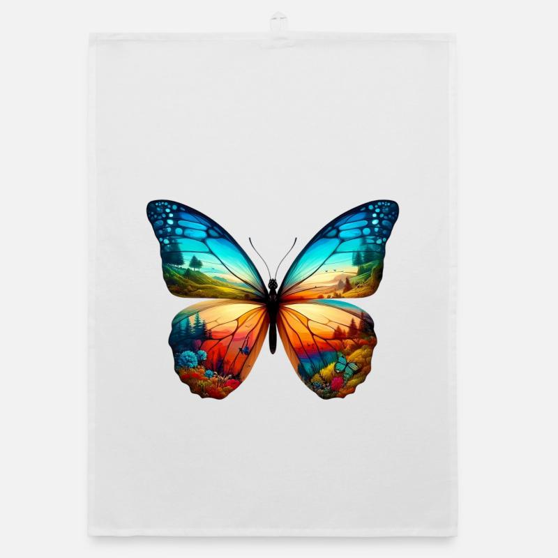 Butterfly Organic dish towel