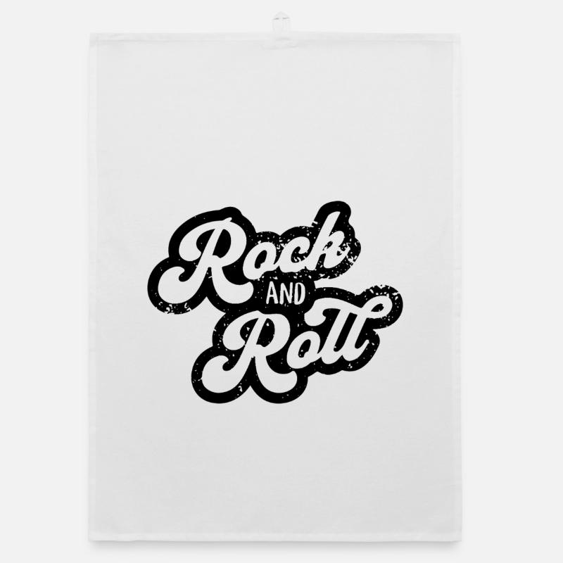 Conception de typographie rock and roll Torchon bio