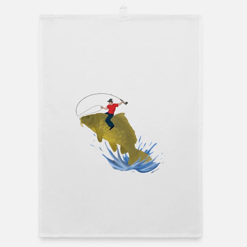 carp Organic dish towel