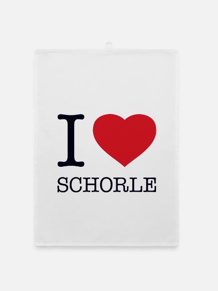 I love Schorle - Organic Geschirrtuch - Weiß - Vorne