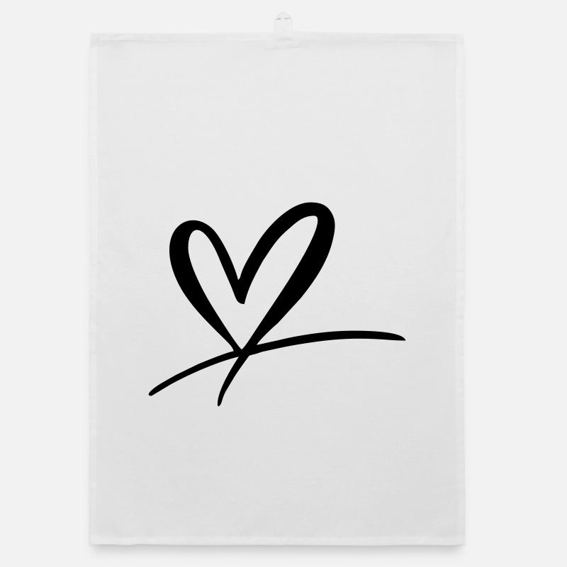 Herz Organic Geschirrtuch