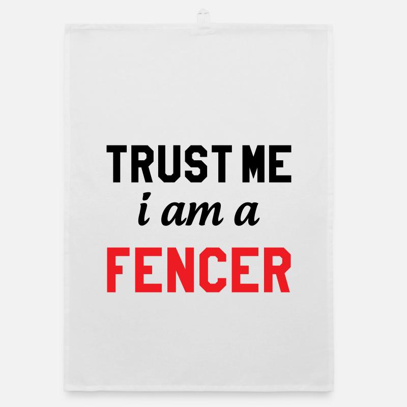 Glaub mir, ich bin Profi-Fechter Organic Geschirrtuch