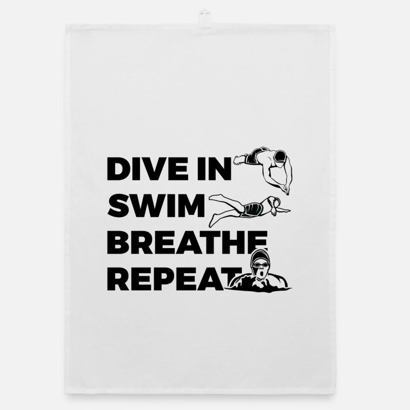 Swimming routine Organic dish towel
