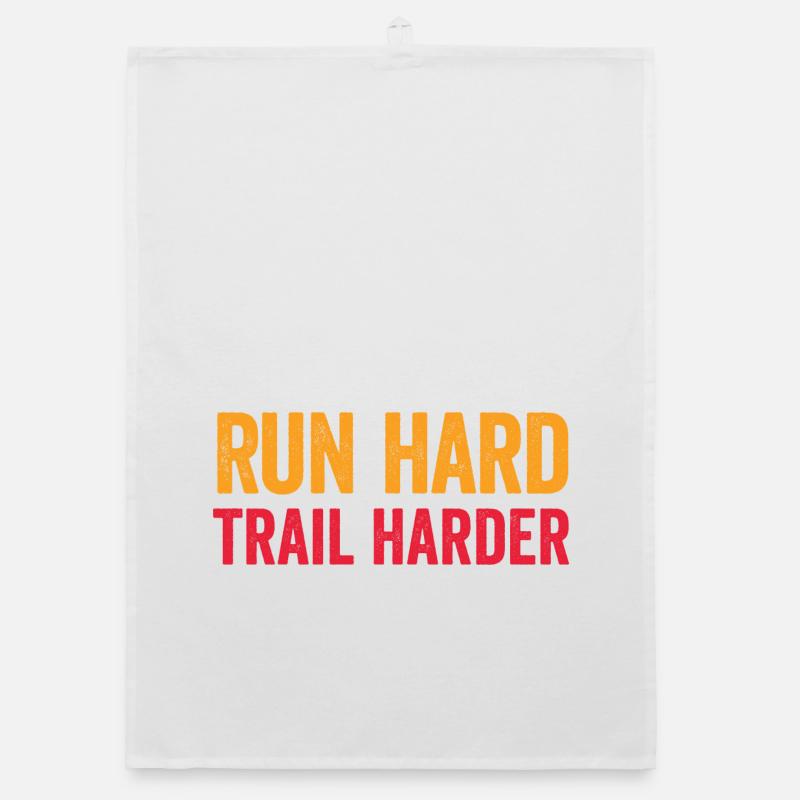 Run Hard. Trail Harder. Organic dish towel