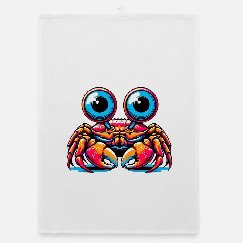 Crab Organic dish towel