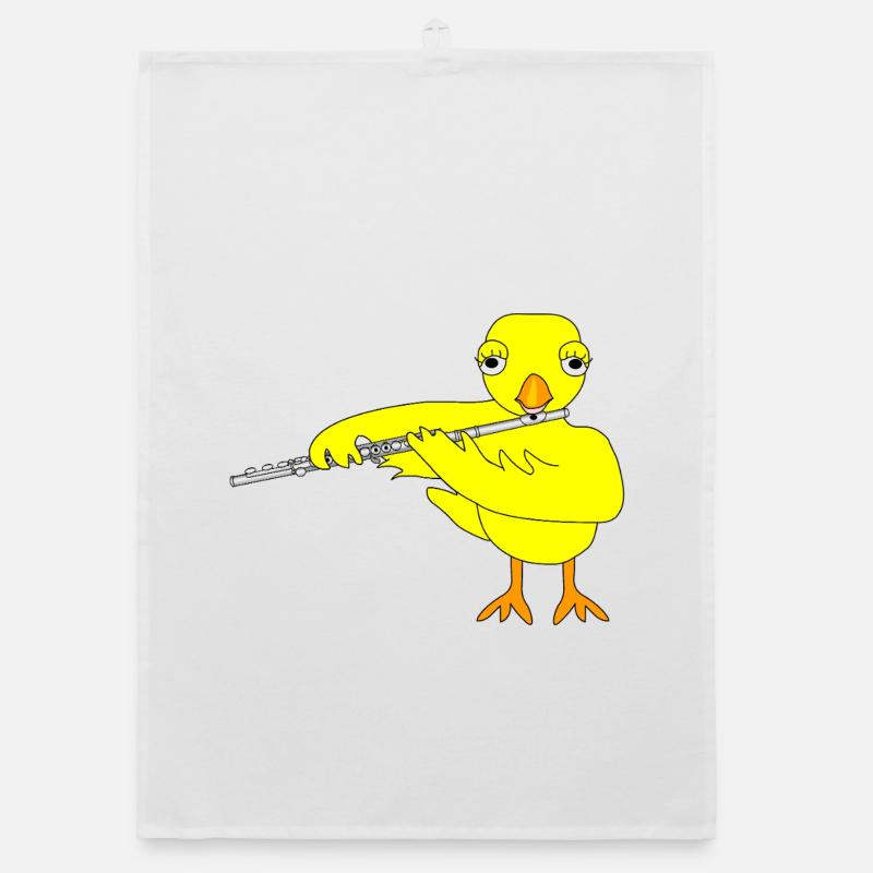 Flute Chick Organic dish towel