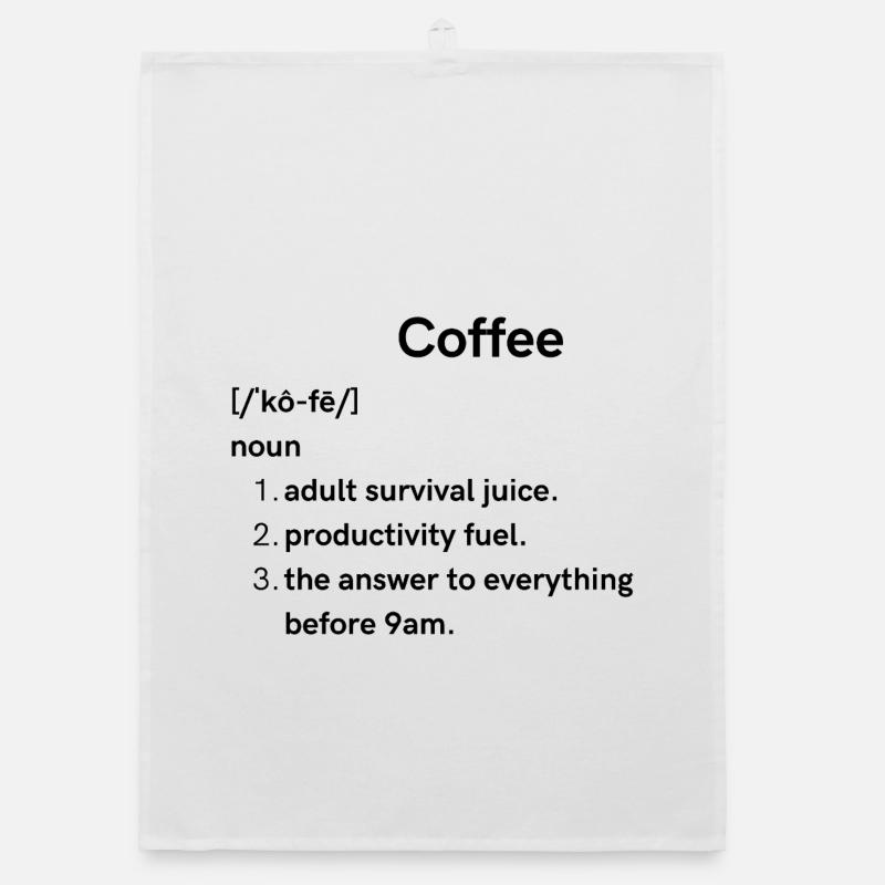 coffee Organic dish towel